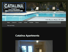 Tablet Screenshot of catalinaapts.com